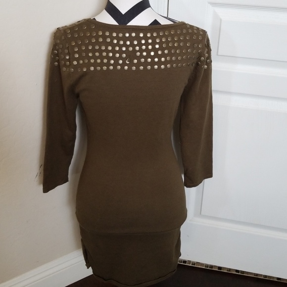 Bebe Olive Green Sweater Dress - Picture 5 of 7